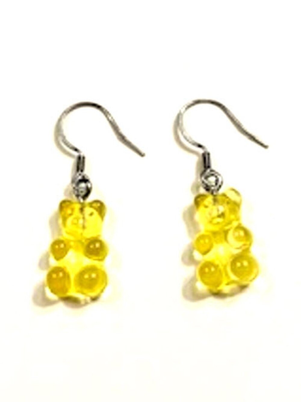 Light Yellow Resin 'Gummy Bear' Earrings